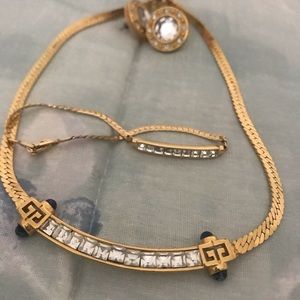 Givenchy jewelry set necklace earrings bracelet